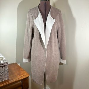 Stitch & Needle 100% Cashmere Open Front Cardigan Size S